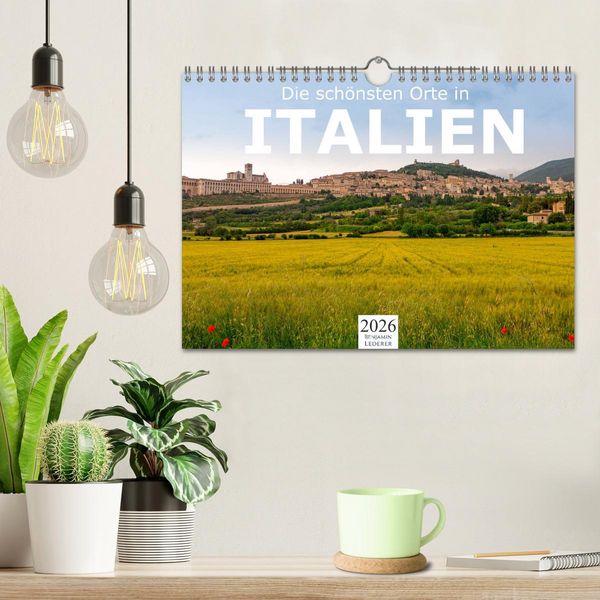 Produktbild: Die sch&ouml;nsten Orte in Italien. (Wandkalender 2026 DIN A4 quer), CALVENDO Monatskalender