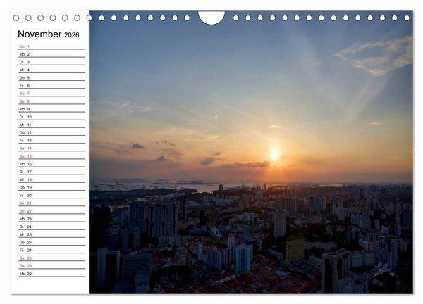 Produktbild: Singapur Stadt der Skylines (Wandkalender 2026 DIN A4 quer), CALVENDO Monatskalender
