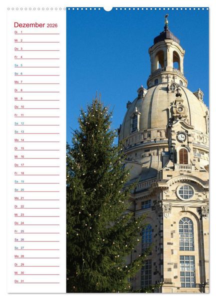 Produktbild: Frauenkirche Dresden (Wandkalender 2026 DIN A2 hoch), CALVENDO Monatskalender