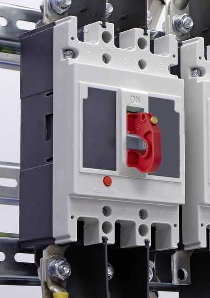 Produktbild: Sygonix SY-6872536 Verriegelung 54mm Rot Verriegelung Leistungsschalter S18 bis 20mm