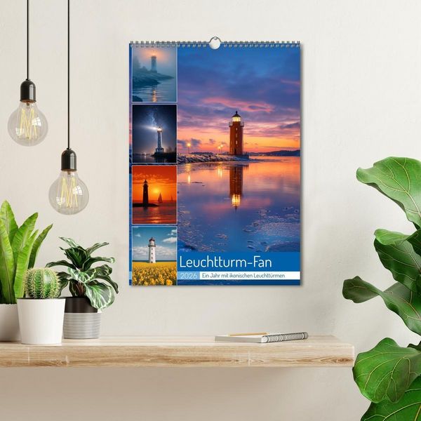 Produktbild: Leuchtturm-Fan (Wandkalender 2026 DIN A3 hoch), CALVENDO Monatskalender