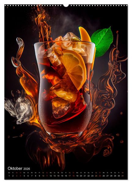 Produktbild: Cocktails - Bew&auml;hrter Genuss neu interpretiert (hochwertiger Premium Wandkalender 2026 DIN A2 hoch), Kunstdruck in Hochglanz