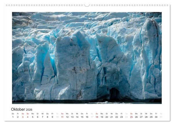Produktbild: ALASKA Gletscher EIS (hochwertiger Premium Wandkalender 2026 DIN A2 quer), Kunstdruck in Hochglanz