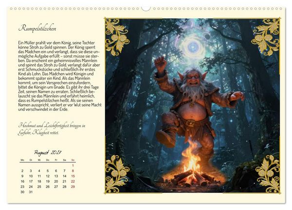 Produktbild: Die sch&ouml;nsten M&auml;rchen (hochwertiger Premium Wandkalender 2027 DIN A2 quer), Kunstdruck in Hochglanz