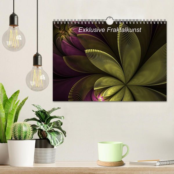 Produktbild: Exklusive Fraktalkunst / AT-Version (Wandkalender 2026 DIN A4 quer), CALVENDO Monatskalender
