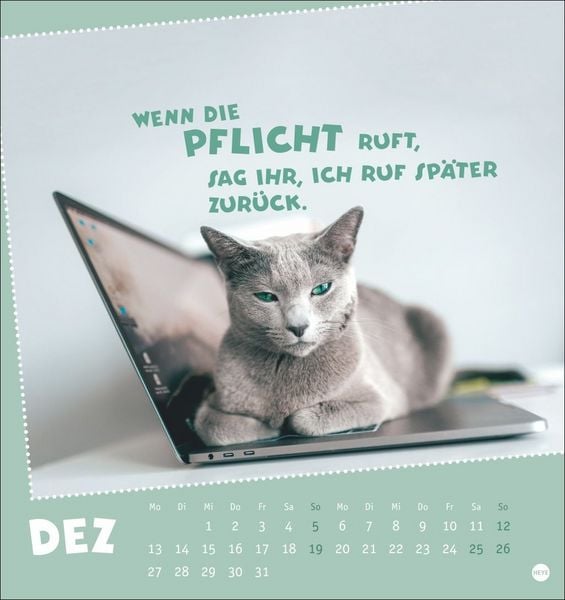 Produktbild: Mach mal Pause Postkartenkalender 2027 - F&uuml;r das Arbeitstier in dir