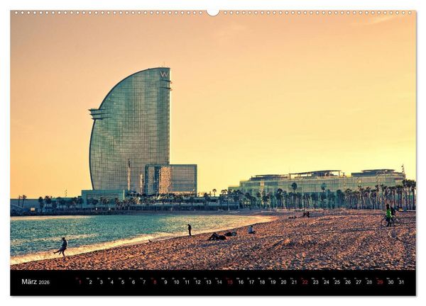 Produktbild: Barcelona - Stadtansichten (Wandkalender 2026 DIN A2 quer), CALVENDO Monatskalender