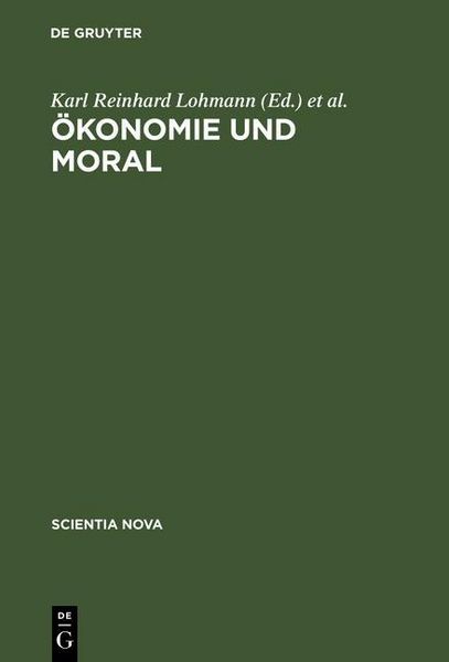 Produktbild: &Ouml;konomie und Moral