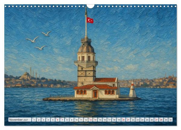 Produktbild: Sehenswertes in Istanbul - Die Sprache der Farben (Wandkalender 2027 DIN A3 quer), CALVENDO Monatskalender