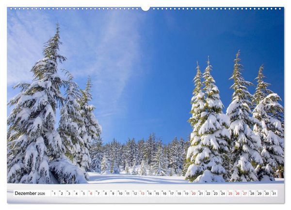 Produktbild: Winter. Zauberhafte Schneelandschaften (Wandkalender 2026 DIN A2 quer), CALVENDO Monatskalender