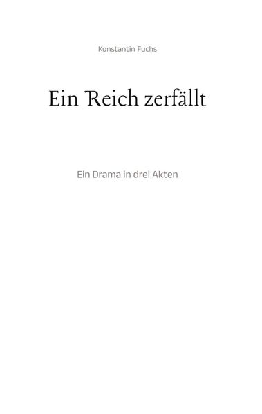 Produktbild: Ein Reich zerf&auml;llt