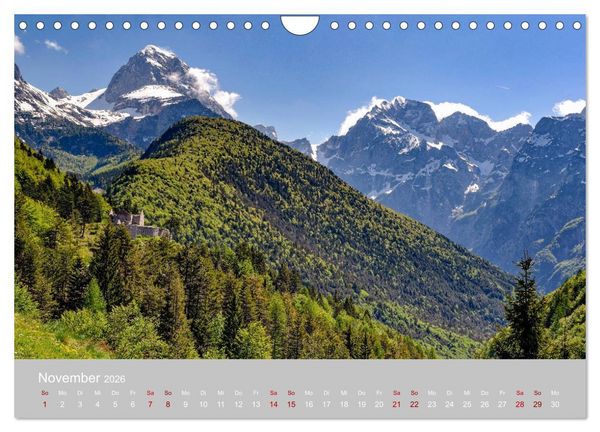 Produktbild: Die Julischen Alpen (Wandkalender 2026 DIN A4 quer), CALVENDO Monatskalender