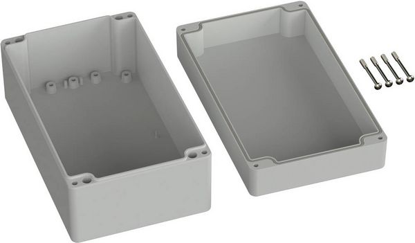 Produktbild: TRU COMPONENTS TC-9065524 Outdoor-Geh&auml;use 200 x 120 x 90 Polycarbonat Lichtgrau (RAL 7035) 1 St.