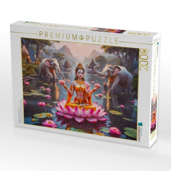 Produktbild: CALVENDO Puzzle Lakshmi, G&ouml;ttin des Reichtums | 2000 Teile Lege-Gr&ouml;&szlig;e 90x67cm Foto-Puzzle f&uuml;r gl&uuml;ckliche Stunden
