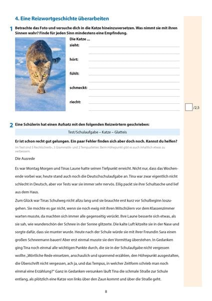 Produktbild: &Uuml;bungsheft mit Tests in Deutsch - Aufsatz Gymnasium 5. Klasse