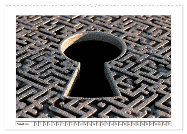 Produktbild: Im Bann der Labyrinthe - Die Kunst sich zu verlieren (hochwertiger Premium Wandkalender 2026 DIN A2 quer), Kunstdruck in Hochglanz
