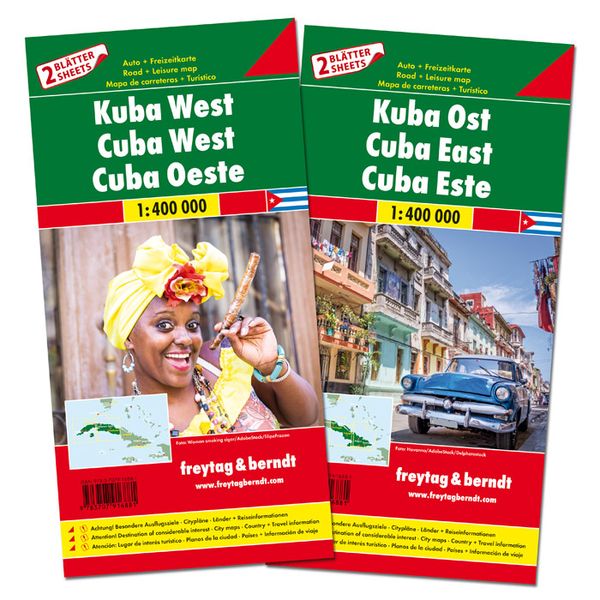 Kuba West und Ost, Autokarten Set 1:400.000