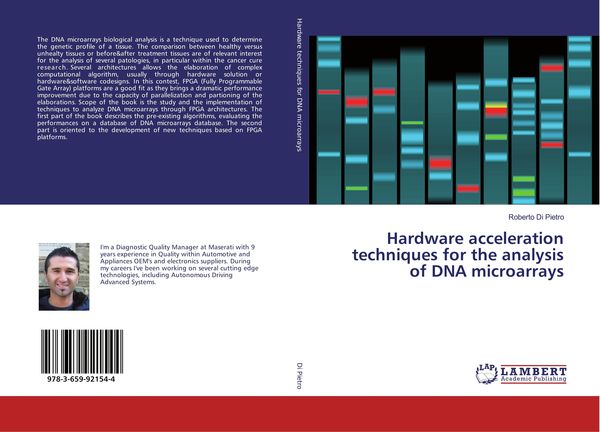 Produktbild: Hardware acceleration techniques for the analysis of DNA microarrays