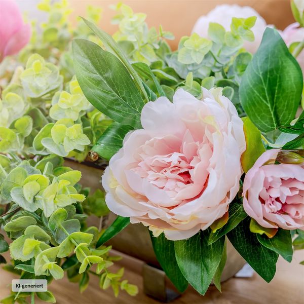Produktbild: HTI-Living Pfingstrose 23 cm Kunstblume Flora Pfingstrose 23 cm Kunstblume Flora