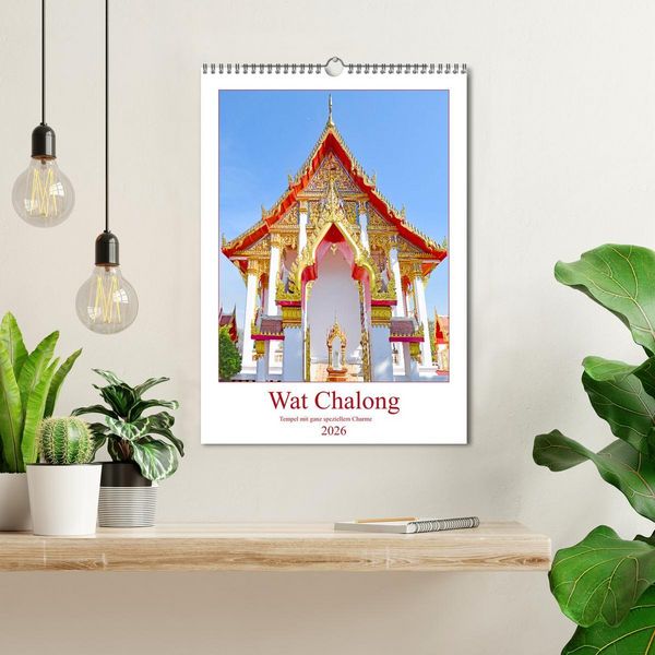 Produktbild: Wat Chalong - Tempel mit ganz speziellem Charme (Wandkalender 2026 DIN A3 hoch), CALVENDO Monatskalender