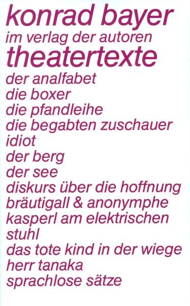 Produktbild: Theatertexte