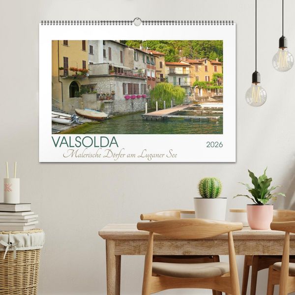 Produktbild: Valsolda. Malerische D&ouml;rfer am Luganer See (Wandkalender 2026 DIN A2 quer), CALVENDO Monatskalender