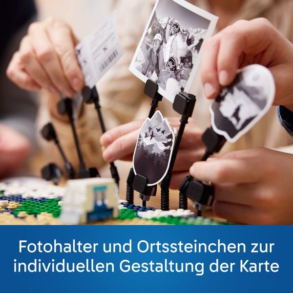 Produktbild: LEGO Reiseerinnerungen, Spielzeugweltkarte, Geschenk f&uuml;r Familien 41838