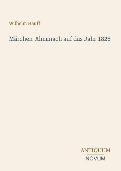 Produktbild: M&auml;rchen-Almanach auf das Jahr 1828