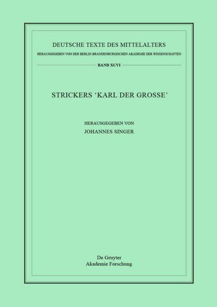 Produktbild: Strickers Karl der Gro&szlig;e
