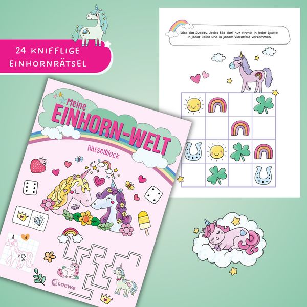 Produktbild: Meine Einhorn-Welt - R&auml;tselblock