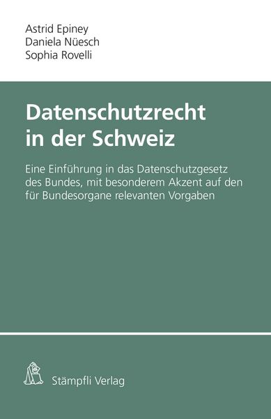 Produktbild: Datenschutzrecht in der Schweiz