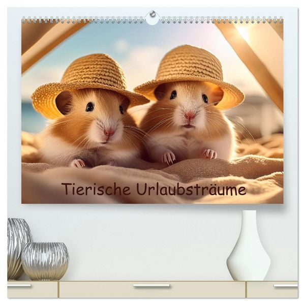 Tierische Urlaubsträume (hochwertiger Premium Wandkalender 2026 DIN A2 quer), Kunstdruck in Hochglanz