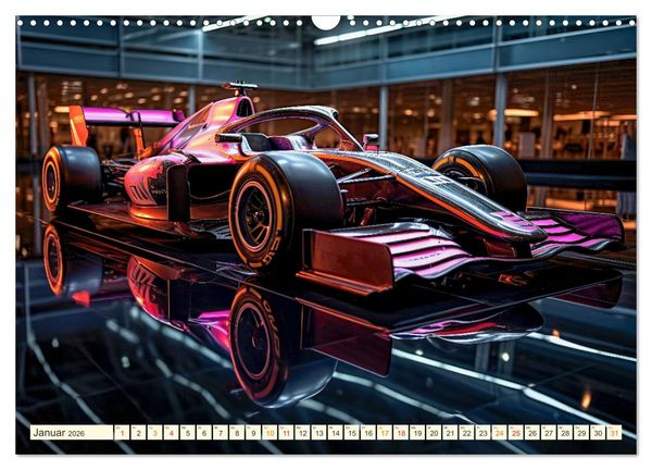 Produktbild: Rennwagen Fantasien (Wandkalender 2026 DIN A3 quer), CALVENDO Monatskalender