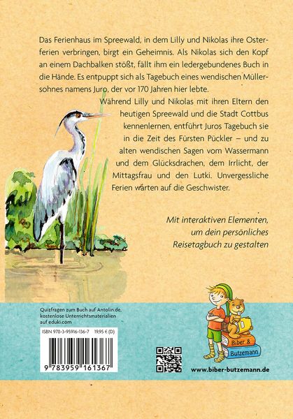 Produktbild: Abenteuer im Spreewald - Lilly, Nikolas und das geheimnisvolle Tagebuch