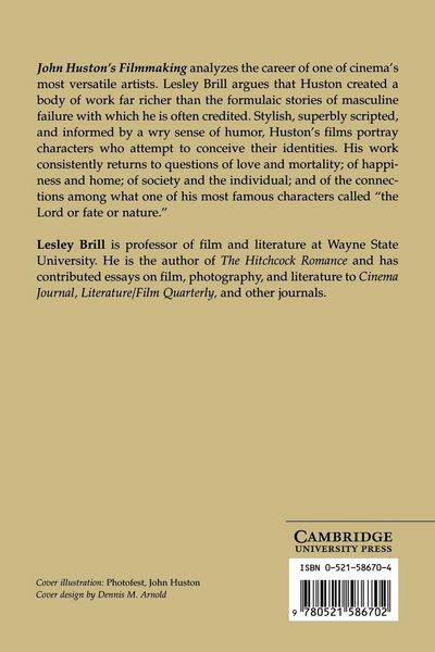 Produktbild: John Huston's Filmmaking
