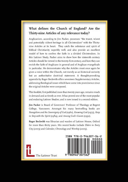 Produktbild: The Thirty-Nine Articles