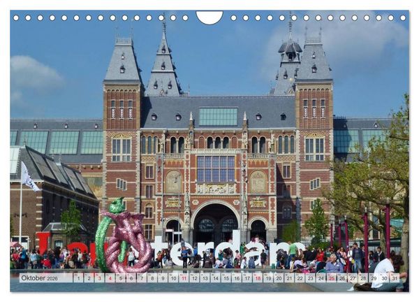 Produktbild: Amsterdam (Wandkalender 2026 DIN A4 quer), CALVENDO Monatskalender