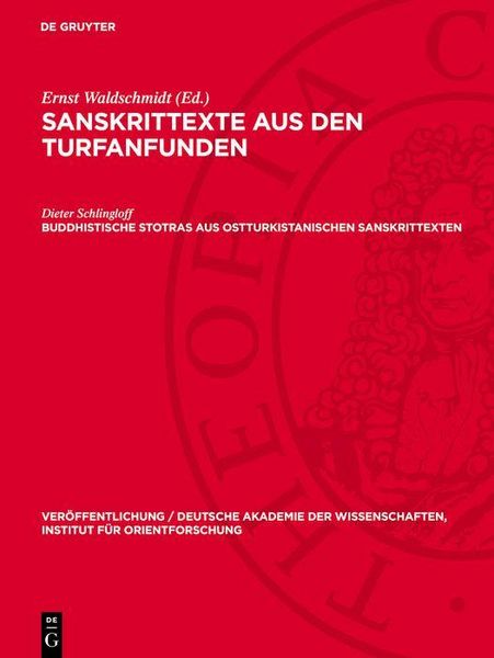 Produktbild: Buddhistische Stotras aus ostturkistanischen Sanskrittexten