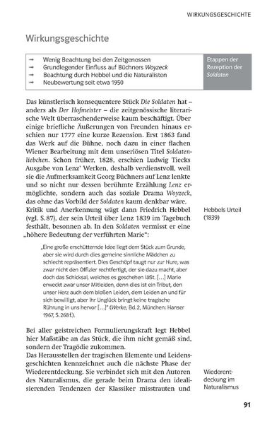 Produktbild: Klett Lekt&uuml;rehilfen J. M. R. Lenz, Der Hofmeister/Die Soldaten