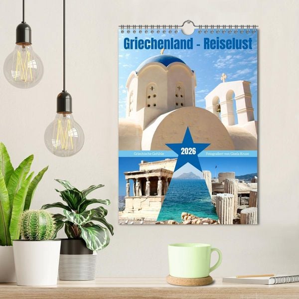 Produktbild: Griechenland - Reiselust (Wandkalender 2026 DIN A4 hoch), CALVENDO Monatskalender