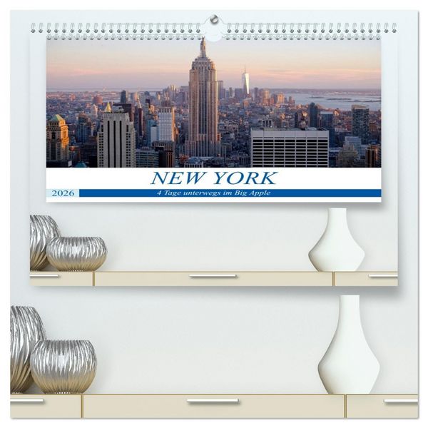 Produktbild: New York - 4 Tage unterwegs im Big Apple (hochwertiger Premium Wandkalender 2026 DIN A2 quer), Kunstdruck in Hochglanz