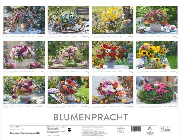 Produktbild: Blumenpracht Posterkalender 2027