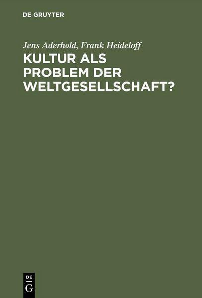 Produktbild: Kultur als Problem der Weltgesellschaft?
