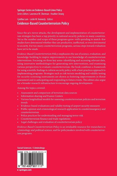 Produktbild: Evidence-Based Counterterrorism Policy