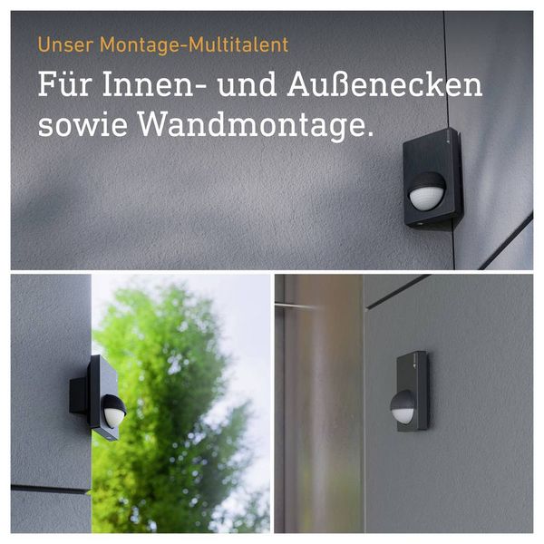 Produktbild: Steinel 603113 Wand PIR-Bewegungsmelder Relais Schwarz IP54
