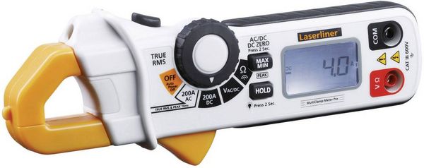Produktbild: Laserliner MultiClamp-Meter Pro Stromzange digital CAT III 600V Anzeige (Counts): 1999