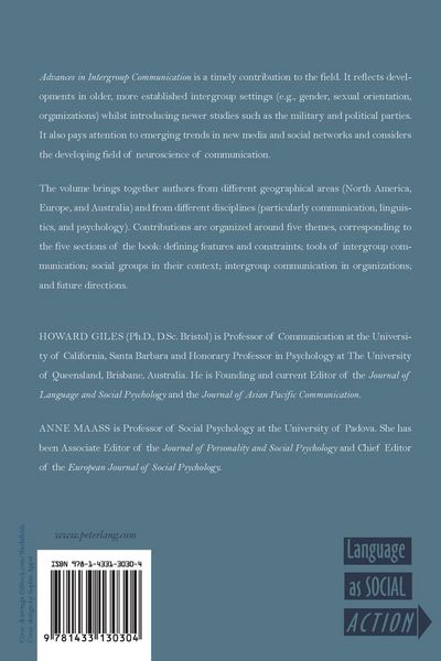 Produktbild: Advances in Intergroup Communication