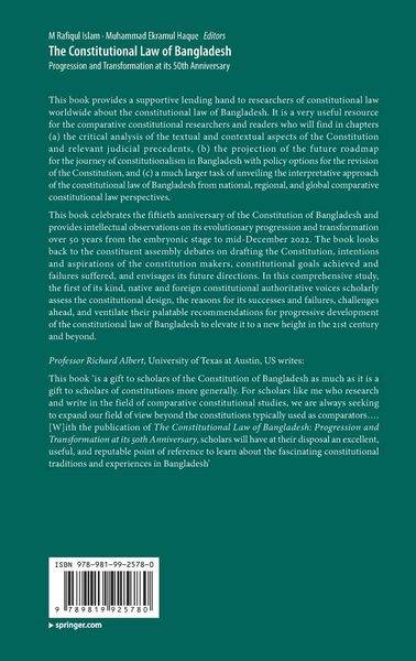 Produktbild: The Constitutional Law of Bangladesh