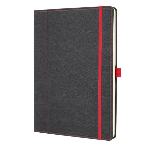 Produktbild: SIGEL CO694 Notizbuch Conceptum, ca. A4, dotted, Hardcover, grau/rot