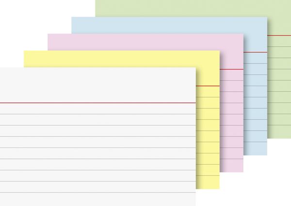 Produktbild: Karteikarte A7 lin sort 200St